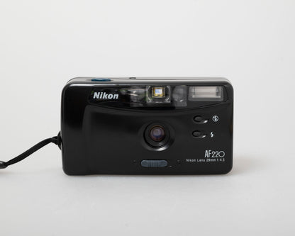 Appareil photo argentique Nikon AF230 35 mm avec étui (série 7003229)