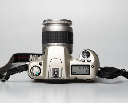 Nikon F60 35mm film SLR w/ AF Nikkor 28-80mm lens (serial 2210585)