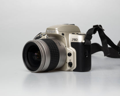 Nikon F60 35mm film SLR w/ AF Nikkor 28-80mm lens (serial 2210585)