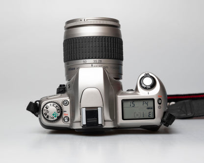 Nikon F65 (aka N65) 35mm film SLR w/ AF Nikkor 28-80mm lens (serial 2880569)