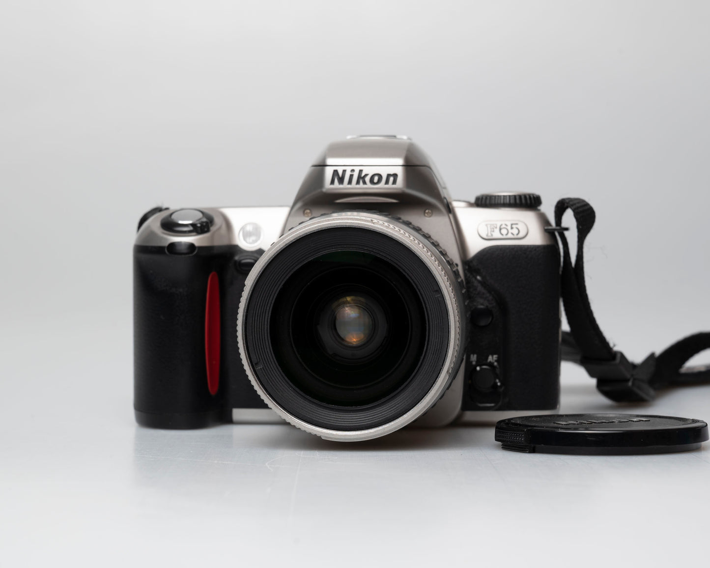 Nikon F65 (aka N65) 35mm film SLR w/ AF Nikkor 28-80mm lens (serial 2880569)