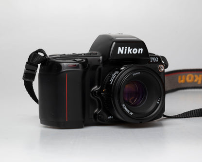 Nikon F90 35mm film SLR w/ AF Nikkor 50mm f1.8 lens (serial 2182919) | film🎞tested