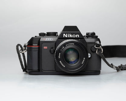 Nikon N2000 35mm film SLR w/ Nikkor 50mm f1.8 lens + case (serial 2926038) | film🎞tested
