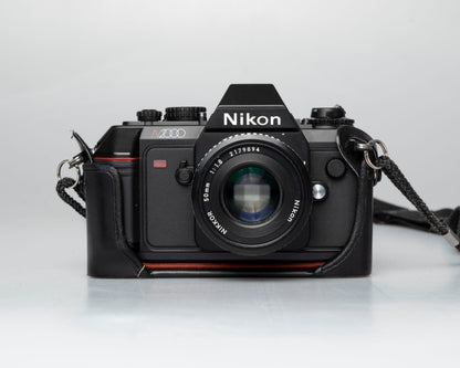 Nikon N2000 35mm film SLR w/ Nikkor 50mm f1.8 lens + case (serial 2926038) | film🎞tested