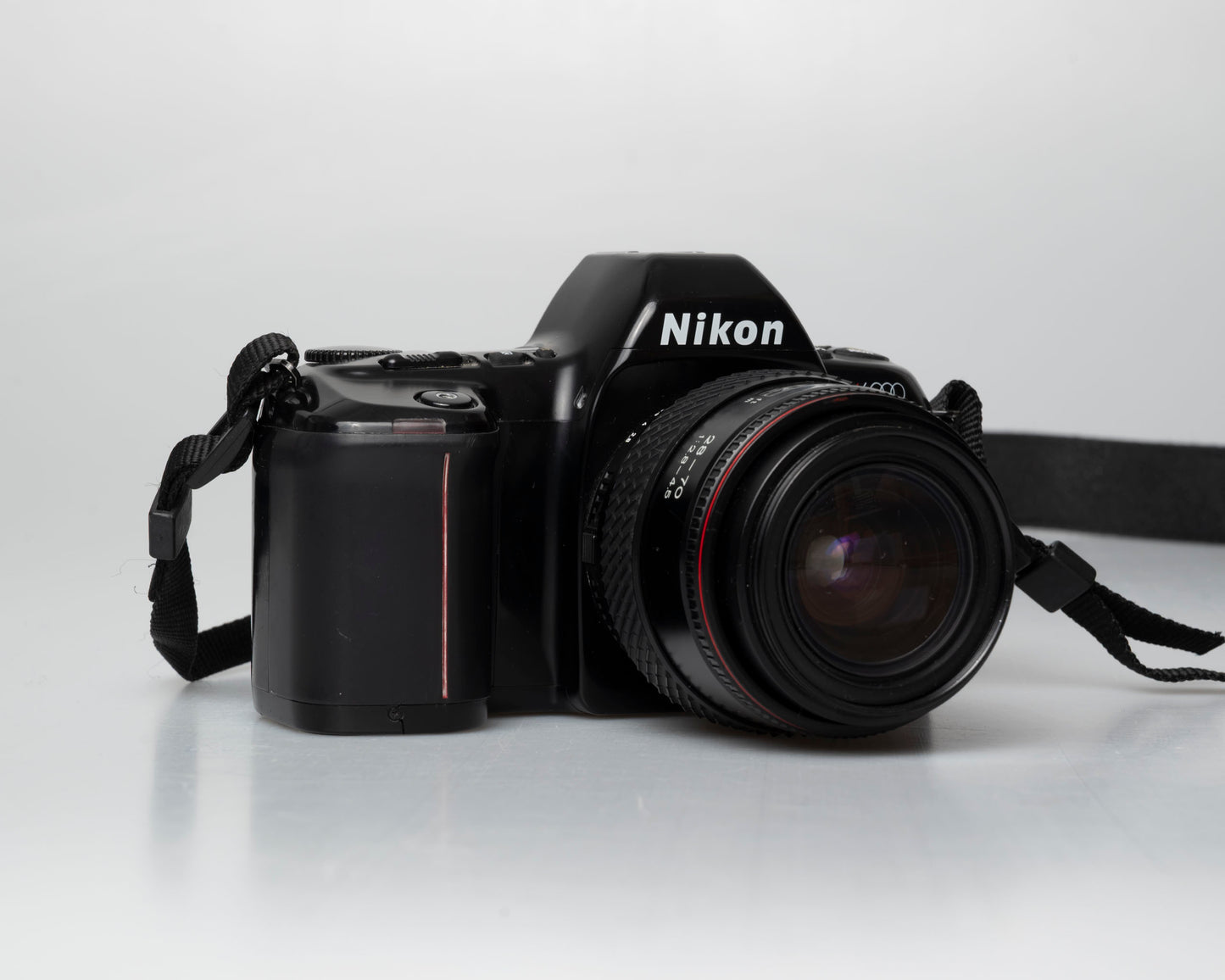 Nikon N6000 35mm film camera; angle view