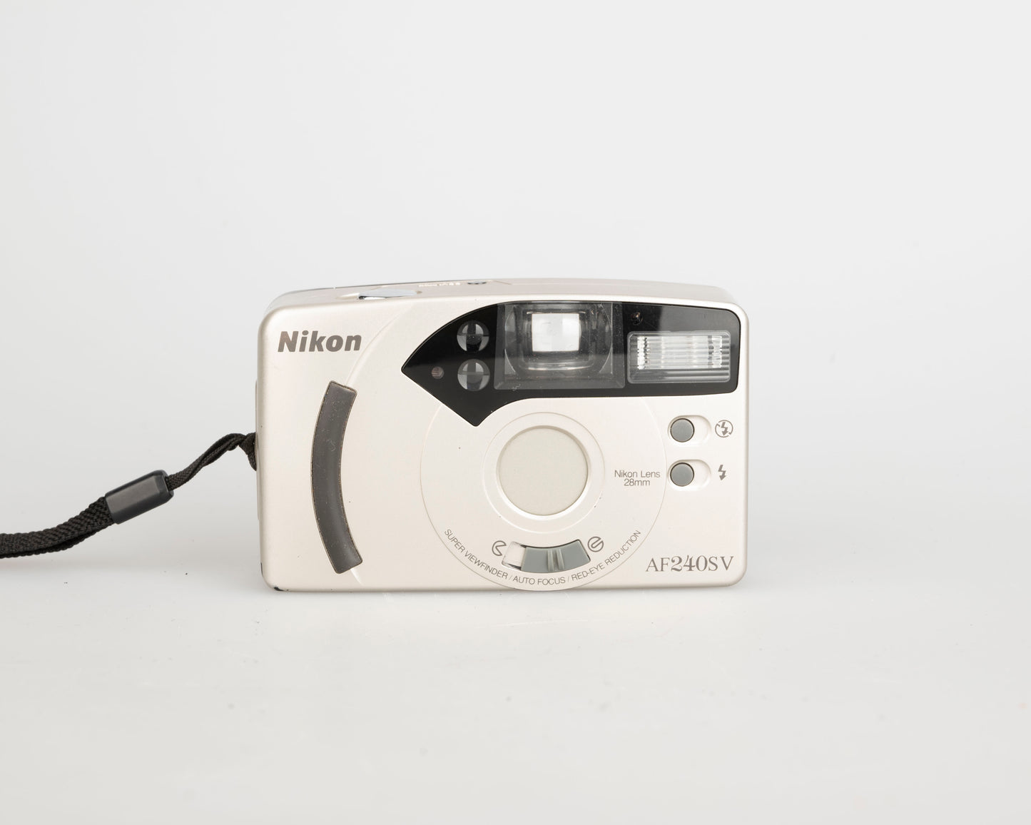 Nikon AF240SV appareil photo argentique 35mm avec étui (série 6215352)