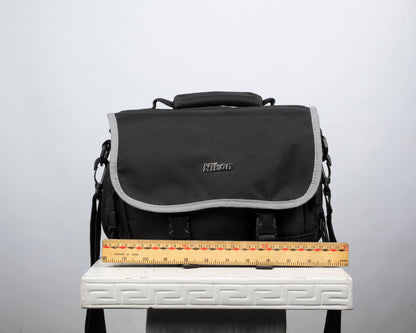 Nikon mid-sized black and grey camera bag