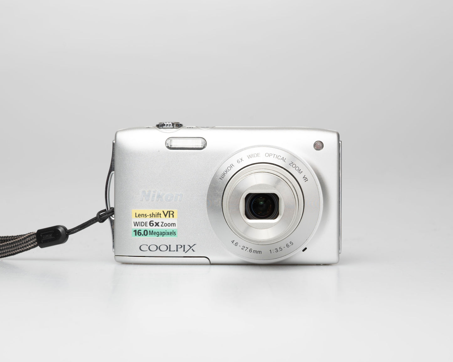 Nikon Coolpix S5300 16MP digicam w/ 64GB SD card + battery + charger (serial 300474121)
