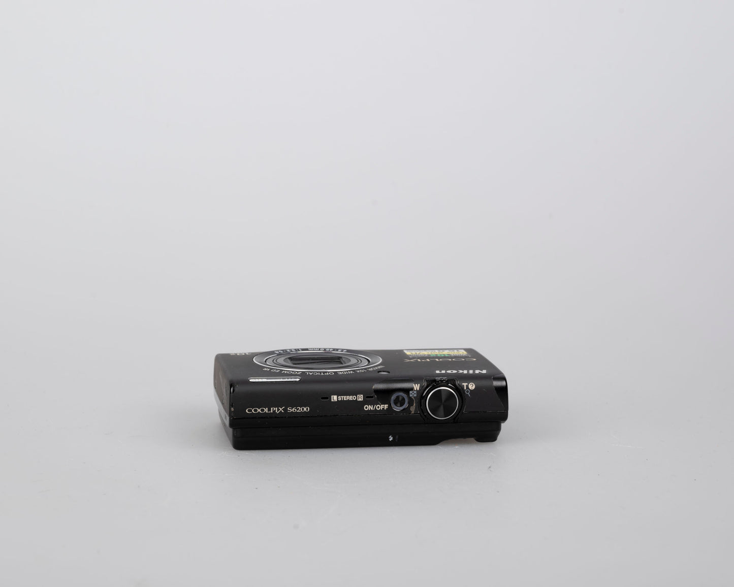 Nikon Coolpix S6100 16 MP digicam w/ battery + USB charge cable (uses SD cards)
