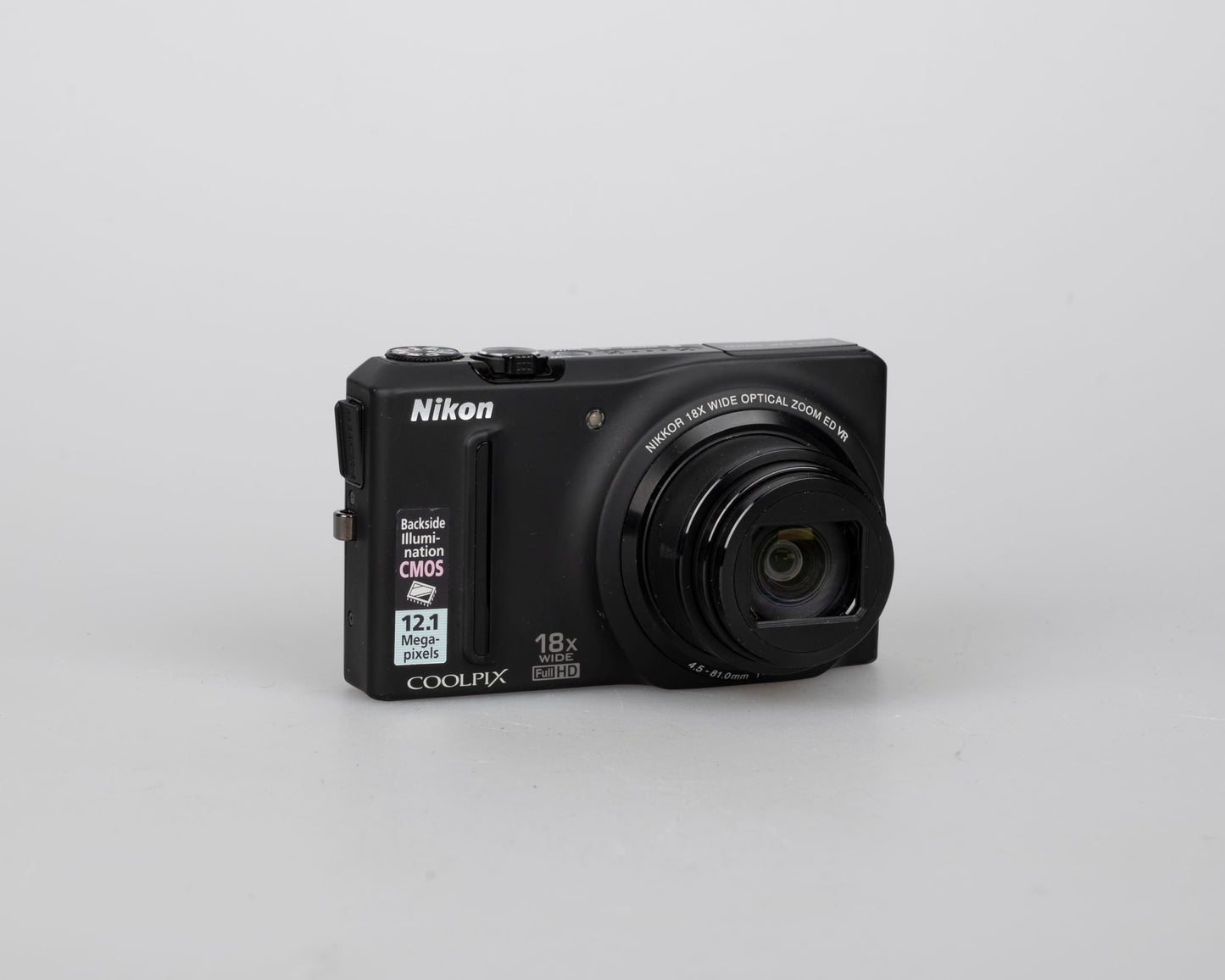 Appareil photo numérique Nikon Coolpix S9100 12,1 MP avec batterie + câble de charge USB (utilise des cartes SD)
