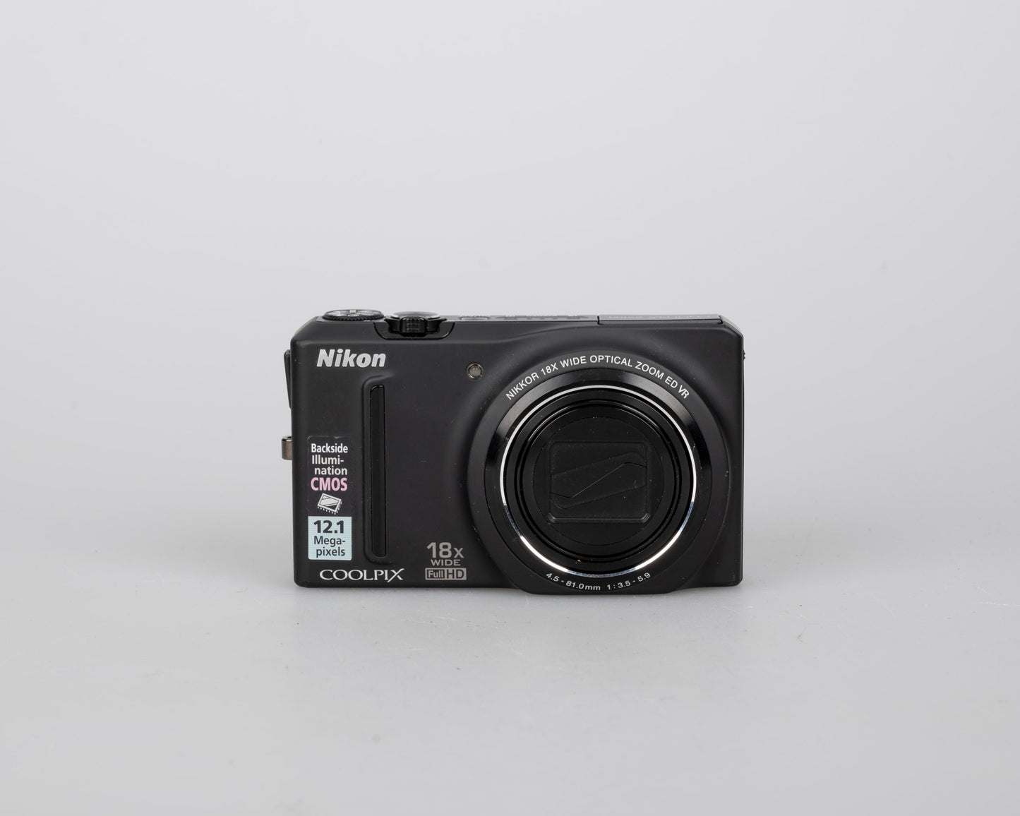 Appareil photo numérique Nikon Coolpix S9100 12,1 MP avec batterie + câble de charge USB (utilise des cartes SD)