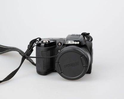 Nikon Coolpix L100 12.1 MP CCD sensor digicam (uses AA batteries + SD card)