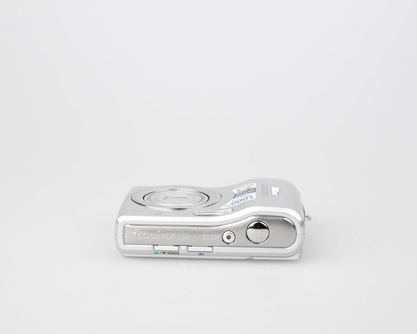 Nikon Coolpix L14 7.1 MP CCD sensor digicam (uses AA batteries and SD memory cards)