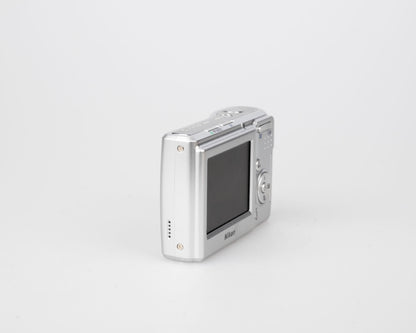 Nikon Coolpix L14 7.1 MP CCD sensor digicam (uses AA batteries and SD memory cards)