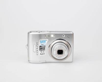 Nikon Coolpix L14 7.1 MP CCD sensor digicam (uses AA batteries and SD memory cards)
