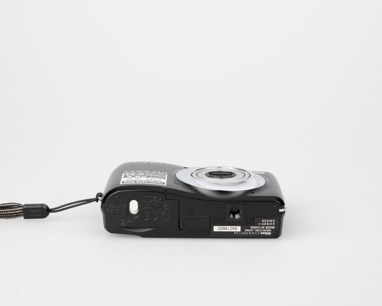 Appareil photo numérique à capteur CCD Nikon Coolpix L24 14MP avec étui (utilise des piles AA et des cartes mémoire SD)