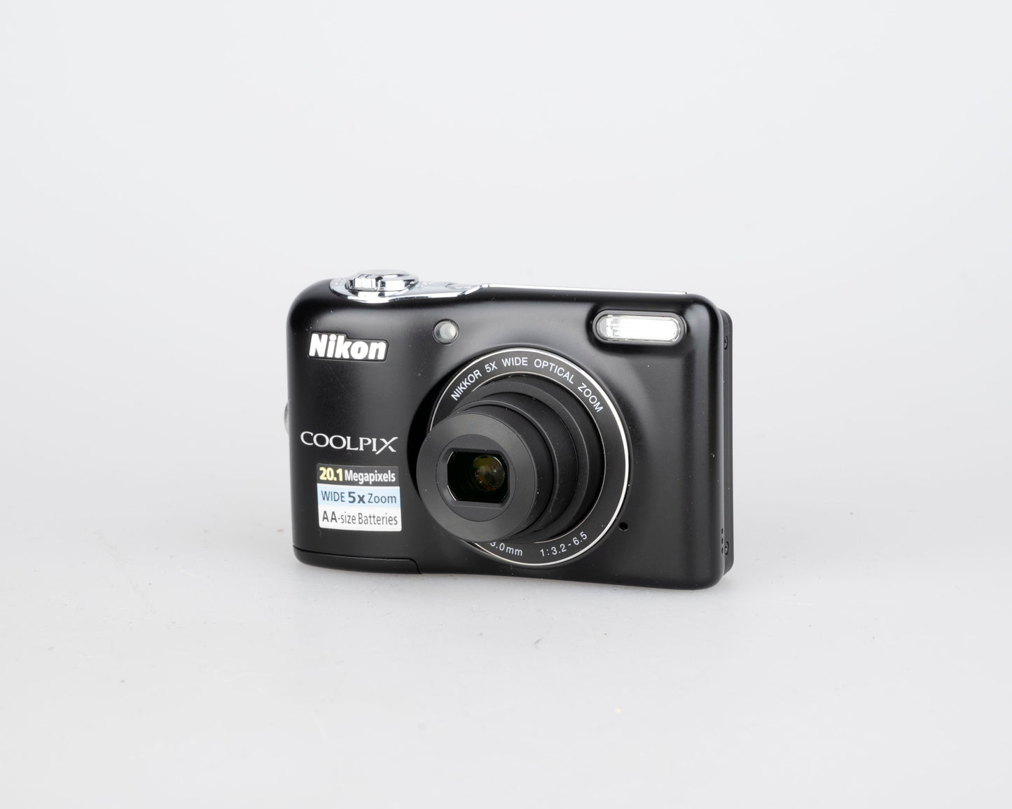 Appareil photo numérique à capteur CCD Nikon Coolpix L32 20,1 MP avec carte SD de 8 Go + étui (utilise des piles AA)