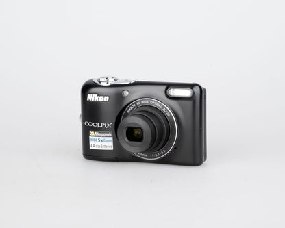 Appareil photo numérique à capteur CCD Nikon Coolpix L32 20,1 MP avec carte SD de 8 Go + étui (utilise des piles AA)