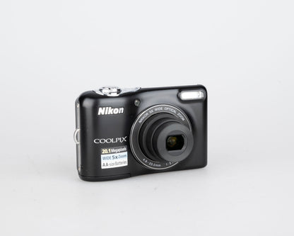 Appareil photo numérique à capteur CCD Nikon Coolpix L32 20,1 MP avec carte SD de 8 Go + étui (utilise des piles AA)