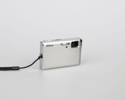 Nikon Coolpix S51C 8.1 MP digicam w/ 4GB SD card + battery + charger + manuals