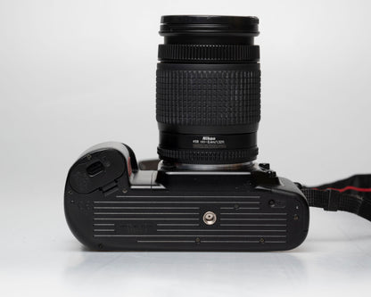 Nikon F60 35mm film SLR w/ AF Nikkor 28-80mm lens + manual (serial 2696418)