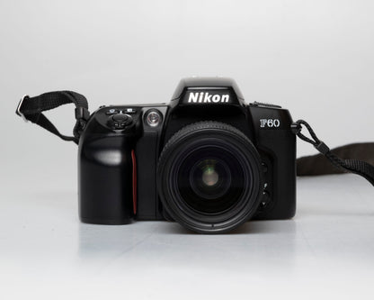 Nikon F60 35mm film SLR w/ AF Nikkor 28-80mm lens + manual (serial 2696418)