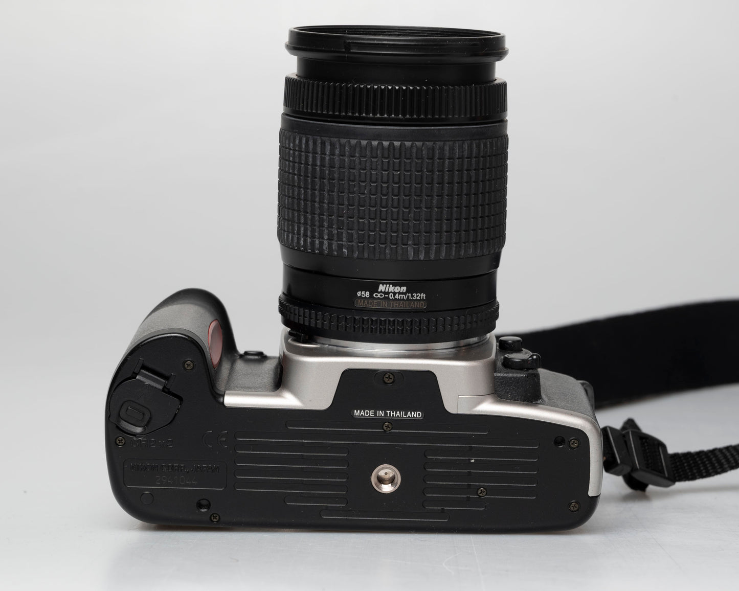 Nikon F65 (aka N65) 35mm film SLR w/ AF Nikkor 28-80mm lens (serial 2941044)