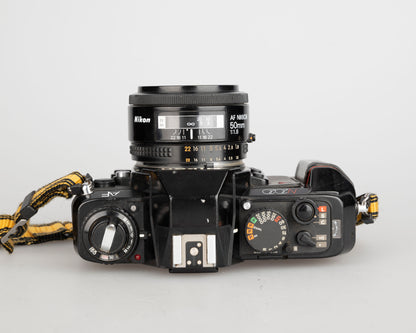 Nikon N2020 35mm film SLR w/ AF Nikkor 50mm f1.8 lens (serial 5387168)
