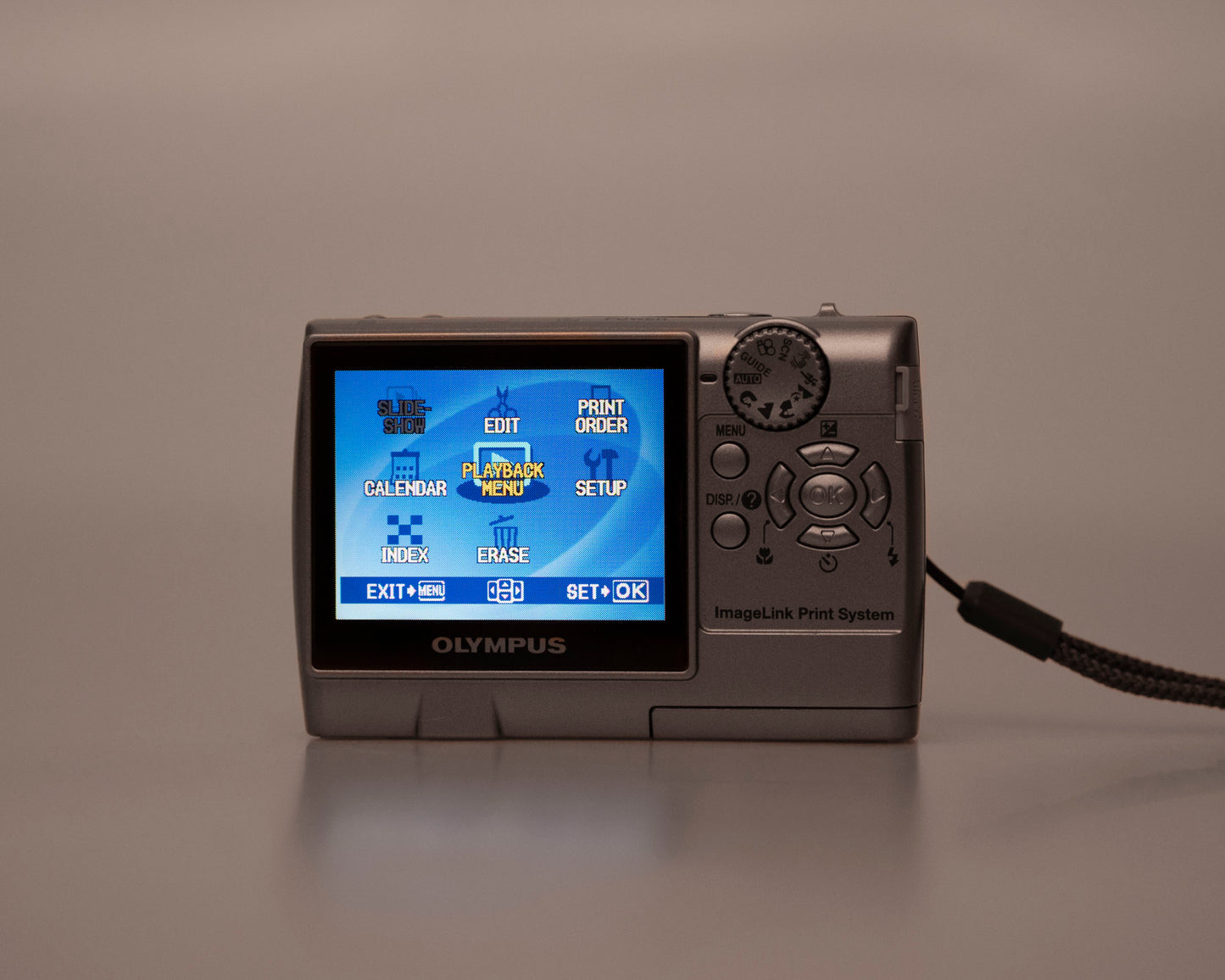Olympus FE-140 6MP CCD sensor digicam w/ 512MB xD card (serial J69229231)