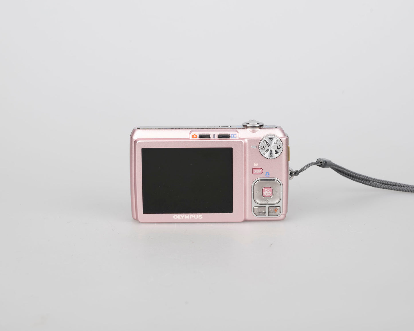Olympus FE-330 8MP CCD sensor digicam w/ charger + battery + 2GB XD card + case + transfer cable