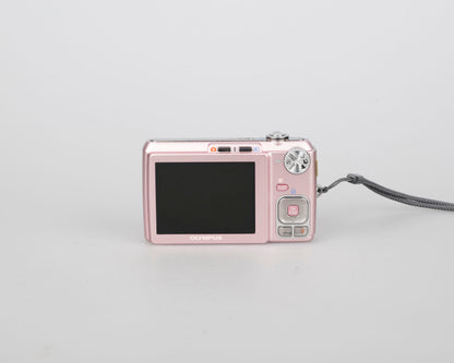 Olympus FE-330 8MP CCD sensor digicam w/ charger + battery + 2GB XD card + case + transfer cable