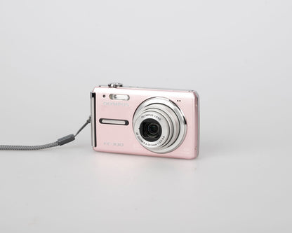 Olympus FE-330 8MP CCD sensor digicam w/ charger + battery + 2GB XD card + case + transfer cable