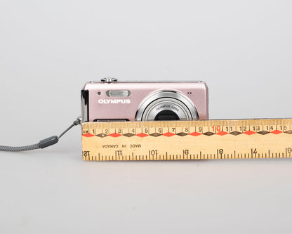 Olympus FE-330 8MP CCD sensor digicam w/ charger + battery + 2GB XD card + case + transfer cable