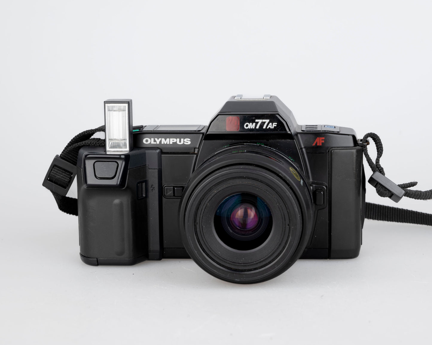 Olympus OM-77AF 35mm film SLR w/ 35-70mm compact zoom len (serial 2051092)