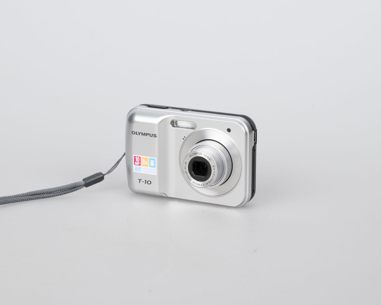 Olympus T-10 10MP CCD sensor digicam w/ 4GB SD card + box + manuals + CD + cable