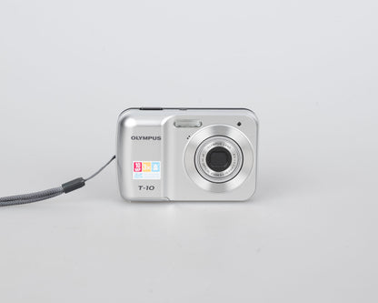 Olympus T-10 10MP CCD sensor digicam w/ 4GB SD card + box + manuals + CD + cable