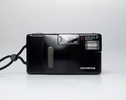 Olympus Infinity Jr Quartz Date 35mm film camera (serial 2496555)