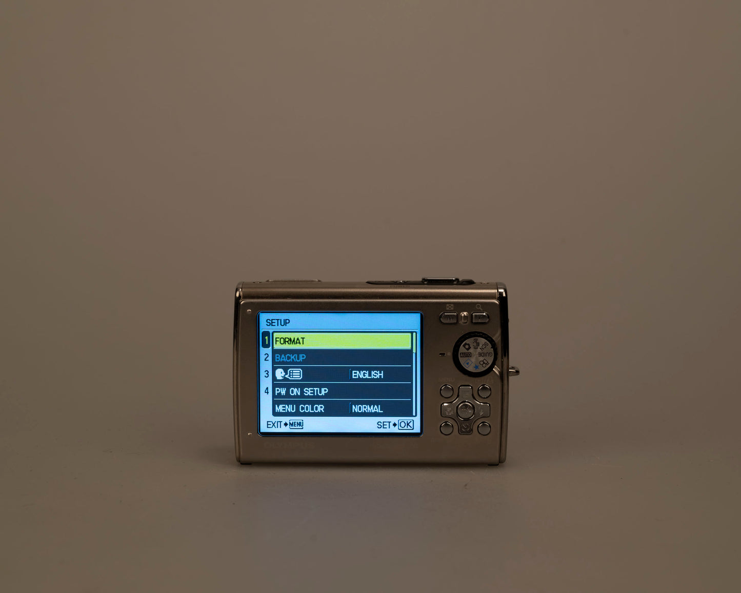 Olympus Stylus 1030 SW 10MP CCD sensor ruggedized digicam w/ charger + battery + 1GB XD card + original box + manuals