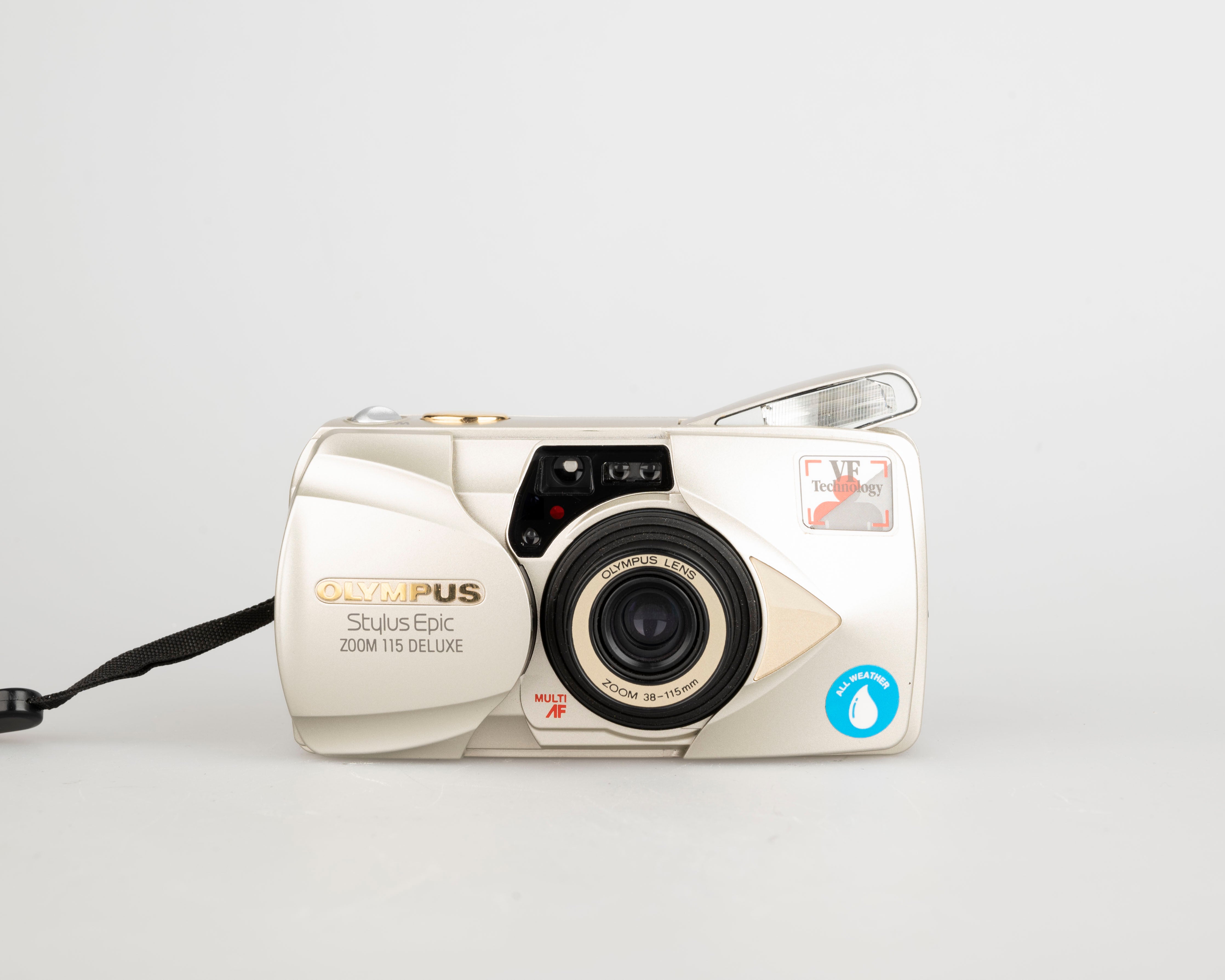 OLYMPUS Stylus Zoom 115 DLX カメラ Olympus Stylus Epic Zoom 115 Deluxe 35mm camera w/ case (serial