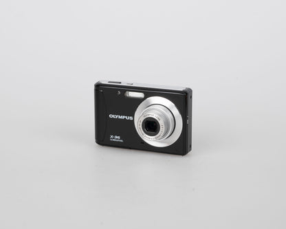 Appareil photo numérique à capteur CCD Olympus X-36 12MP avec chargeur + batterie + carte SD 4 Go