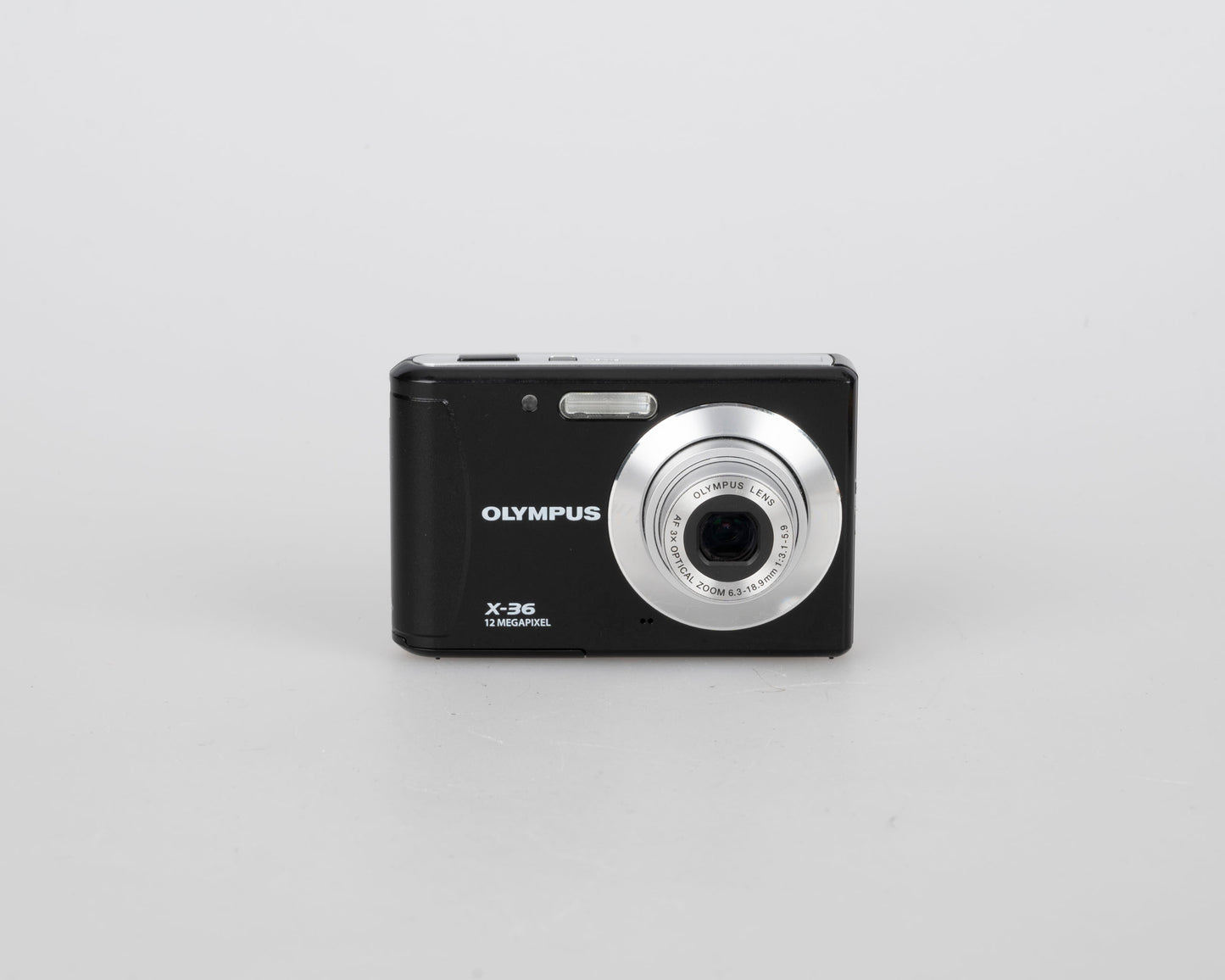 Appareil photo numérique à capteur CCD Olympus X-36 12MP avec chargeur + batterie + carte SD 4 Go