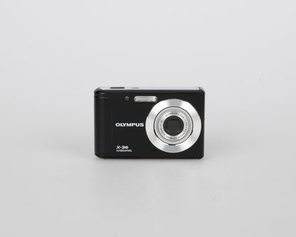 Appareil photo numérique à capteur CCD Olympus X-36 12MP avec chargeur + batterie + carte SD 4 Go