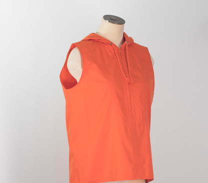 Débardeur en popeline à capuche orange Michael Kors Y2K (petit)
