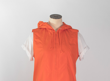 Débardeur en popeline à capuche orange Michael Kors Y2K (petit)