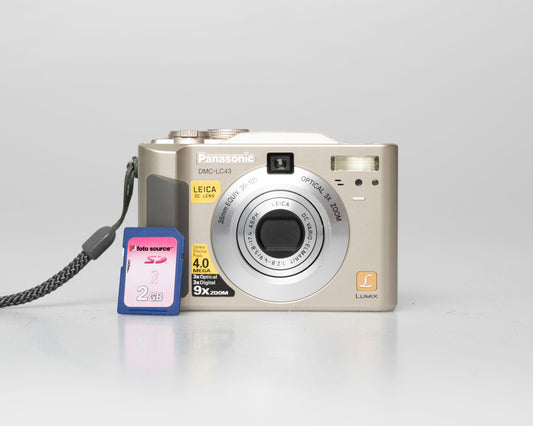 Panasonic Lumix DMC-LC43 4 MP digicam w/ 2 GB SD card