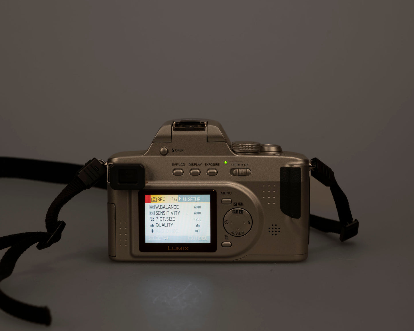Panasonic Lumix DMC-FZ20 digicam feat/ 5 MP CCD sensor + Leica DC Vario-Elmarit 1:2.8/6-72 ASPH lens w/ charger + battery + 2GB SD card
