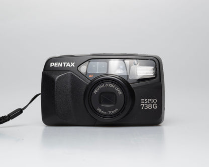 Appareil photo Pentax Espio 738G 35mm avec étui (numéro de série 1628781)