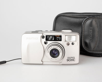 Appareil photo ultra-compact 35 mm Pentax Espio 90MC avec étui (série 9136785)