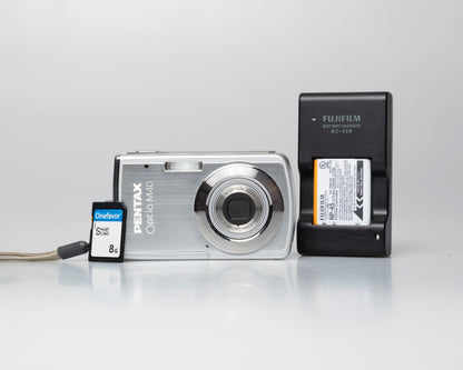Pentax Optio M40 8 megapixel digicam w/ 8GB SD card + battery + charger (serial 9303499)