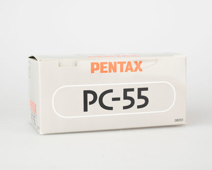 Appareil photo Pentax PC-55 35 mm avec boîte d'origine, étui + manuel